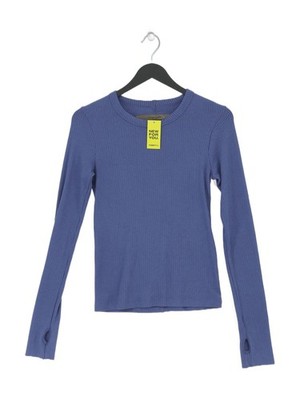 Enza Costa Damen Pullover S blau Lyocell Modal mit anderen, Elasthan Pulli