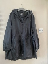 Ladies Jacket, Black, Showerproof, Lightweight, Size 22 24, 2XL, Pockets