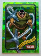2025 Topps Chrome Sapphire Marvel Doctor Octopus Green Parallel Card #160 30/99