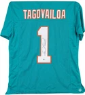 Tua Tagovailoa Autographed Custom Dolphins Football Jersey Beckett COA Size XL