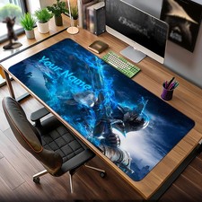 40 90cmCustom Name Gaming Desk Mat Mouse Pad - Fantasy-Themed Non-Slip Rubber
