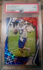 Josh Allen 2021 Absolute💥PSA 9💥Red White Blue Kaleidoscope 🇺🇸Rare Case Hit