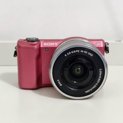 Sony Alpha a5000 Mirrorless Digital Camera Pink with 16-50mm OSS