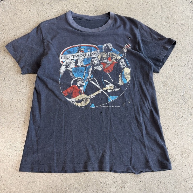 Vintage 1979 Fleetwood Mac The Tusk Tour 79-80 T Shirt Hanes Sz S 70s Rock Nicks