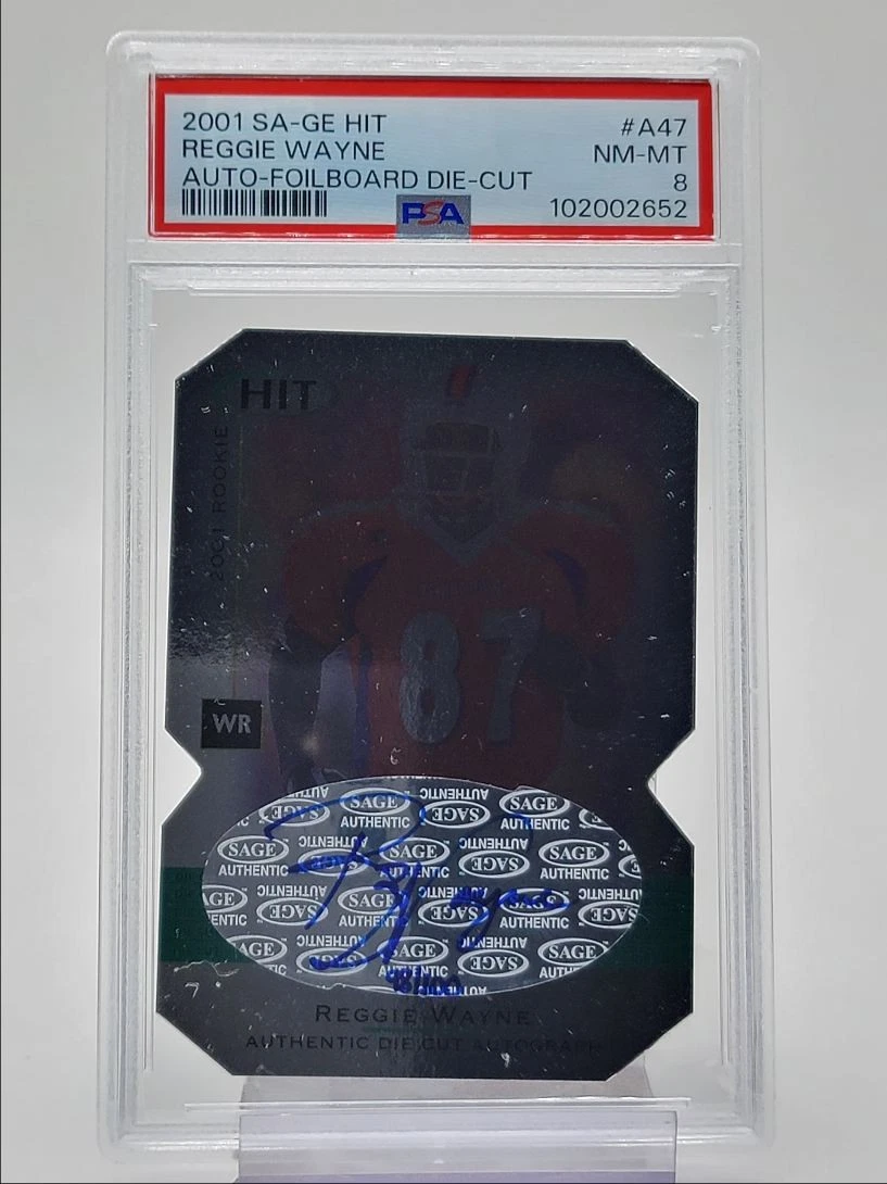 Reggie Wayne SA-GE Hit Autographs #A47 Foilboard Die-Cut