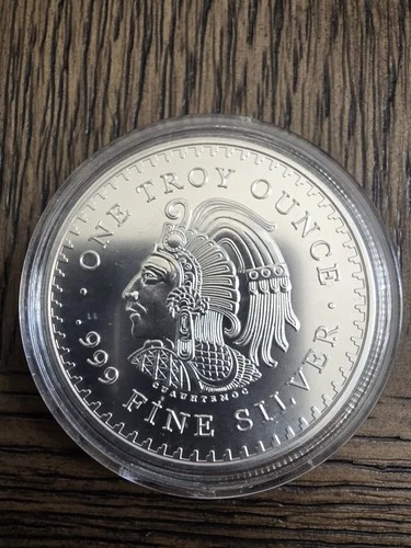 1 oz GSM Aztec Mayan Calendar 999 BU Silver Round with case