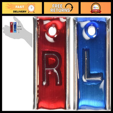 Leaded X-Ray Markers with Aluminum Backs - Vertical Color-Coded L/R - 1 Pair