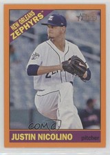 2015 Topps Heritage Minor League Edition Orange Border 24/25 Justin Nicolino 3mw