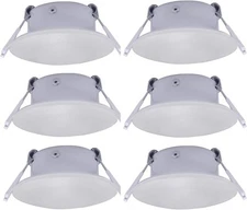 Facon 3 Inch LED RV Puck Light, DLFST3-008, 3400K Warm White (6 Packs), 