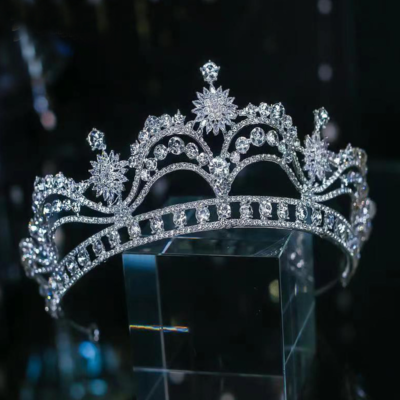 1X Princess Crystal Tiara Rhinestone Bridal Crown Queen  display picture 2