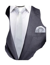 6cm Slim Necktie and Handkerchief Set For Men Solid Skinny Tie 0754-02