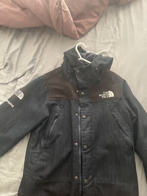 Supreme x The North Face Denim Dot Shot Jacket Indigo SS15 