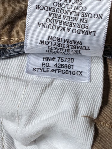 Pantalone BKE Fibbia Jake 4 Tasche Uomo 34XL Beige Cachi Elasticizzato Twill 34x36 - Foto 7 di 7