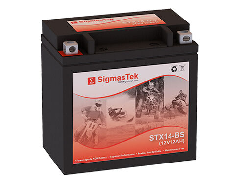 Yuasa YTX14-BS Replacement Motorcycle Battery by SigmasTek