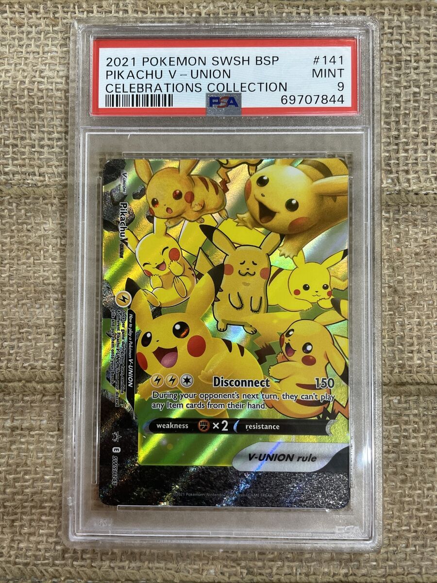 Graded PSA 9 2021 Pokemon Swsh BSP - Pikachu V Union Graded PSA 9 2021 Pokemon Swsh BSP - Pikachu V Union