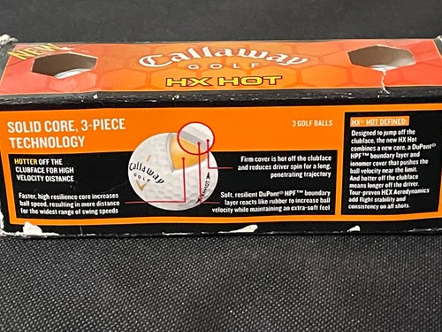 Callaway HX HOT BIG BERTHA & WARBIRD Golf Balls, 1 dozen, No Box, Tournament D10 - Picture 4 of 5
