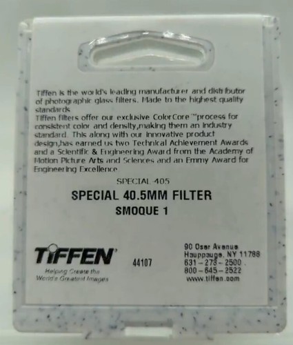 New Tiffen 40.5mm Smoque 1 Filter (Atmosphere Diffusion Filters) - #405SMQ1 - Picture 2 of 10