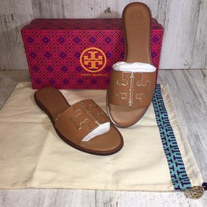 tory burch gold slides