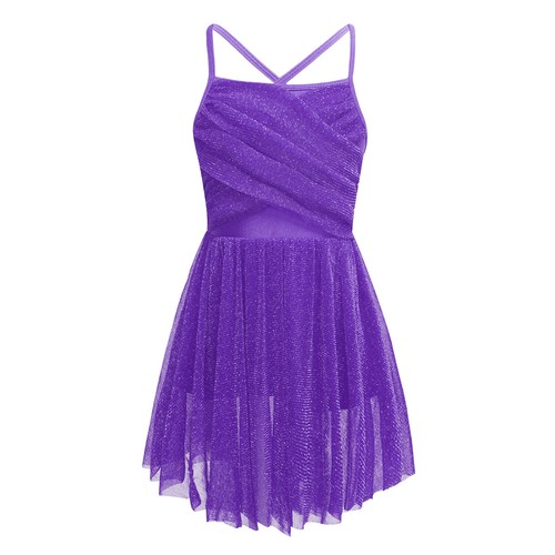 Girls Lyrical Latin Ballet Dance Tutu Dress Glitter Ballerina Gymnastic AU - Picture 43 of 59