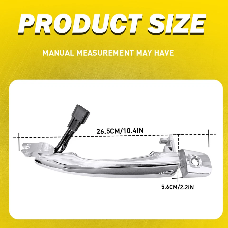 Manija de puerta exterior del lado del conductor delantero para Nissan Rogue 2015-2023 Murano 2017-2023 Foto 4 de 4