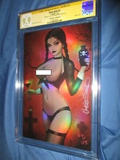 ZIRTY GIRLZ #2 CGC 9.9 SS Signed by Nathan Szerdy ~ Chrome WEDNESDAY ADDAMS