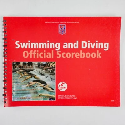 Cramer NFHS Swimming And Diving Official Scorebook, Black Spiral