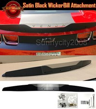 Gurney Flap Satin Black Decklid Wickerbill Tool For 10-13 Camaro Rs Ss Spoiler