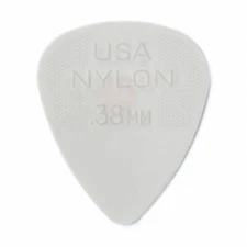 Dunlop 44P.38 Nylon Standard Guitar Pick, 12-Pack, .38mm