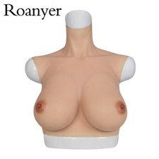 Roanyer Silicone East-west Boob H Cup Breast Forms for Crossdresser Defects