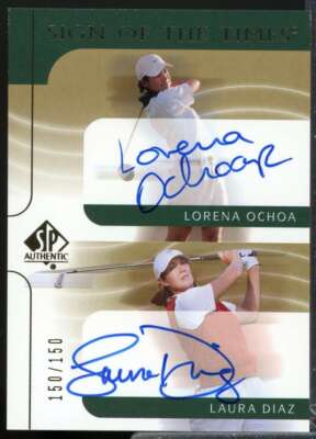 Lorena Ochoa Laura Diaz 2003 SP Authentic Sign of the Times Auto Dual #LOLD