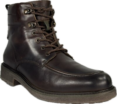 Timberland Art Oakrock MEN'S BROWN WATERPROOF LEATHER ZIP BOOTS SZ 11, A2KBY