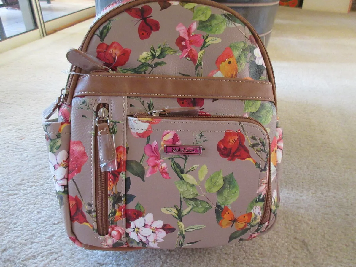 MultiSac Taupe Sierra Floral Adele Backpack