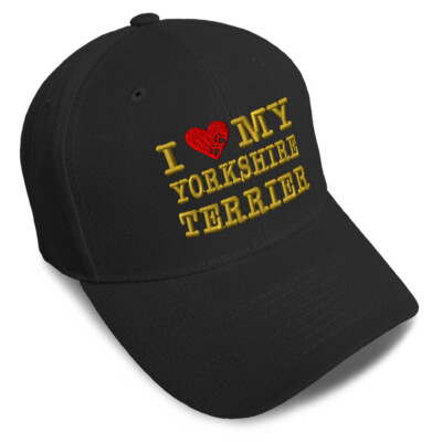 Baseball Cap I Love My Yorkshire Terrier Embroidery Dad Hats for Men & Women
