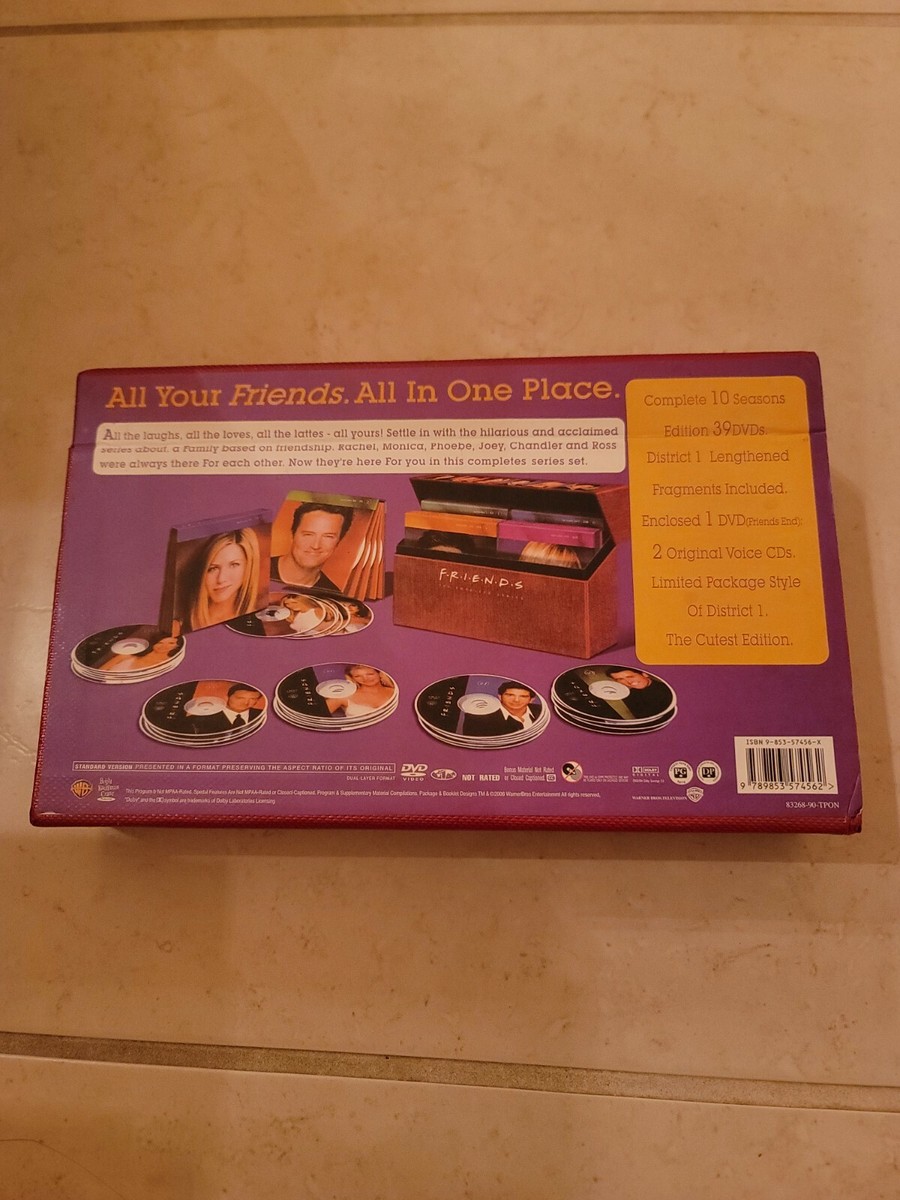 Friends The Complete Series CD DVD Disc Box Set Red Episodes 1-236