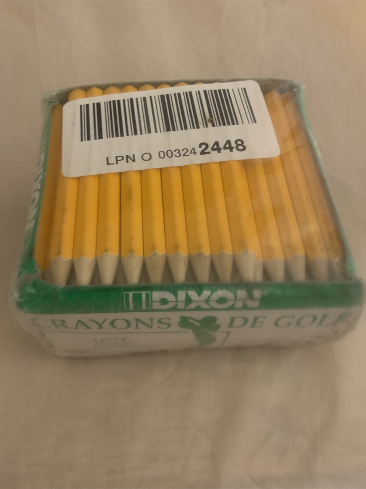 Pre-Sharpened #2 HB Soft Yellow Golf Pencils 144 Count Box 14998 NEW-image