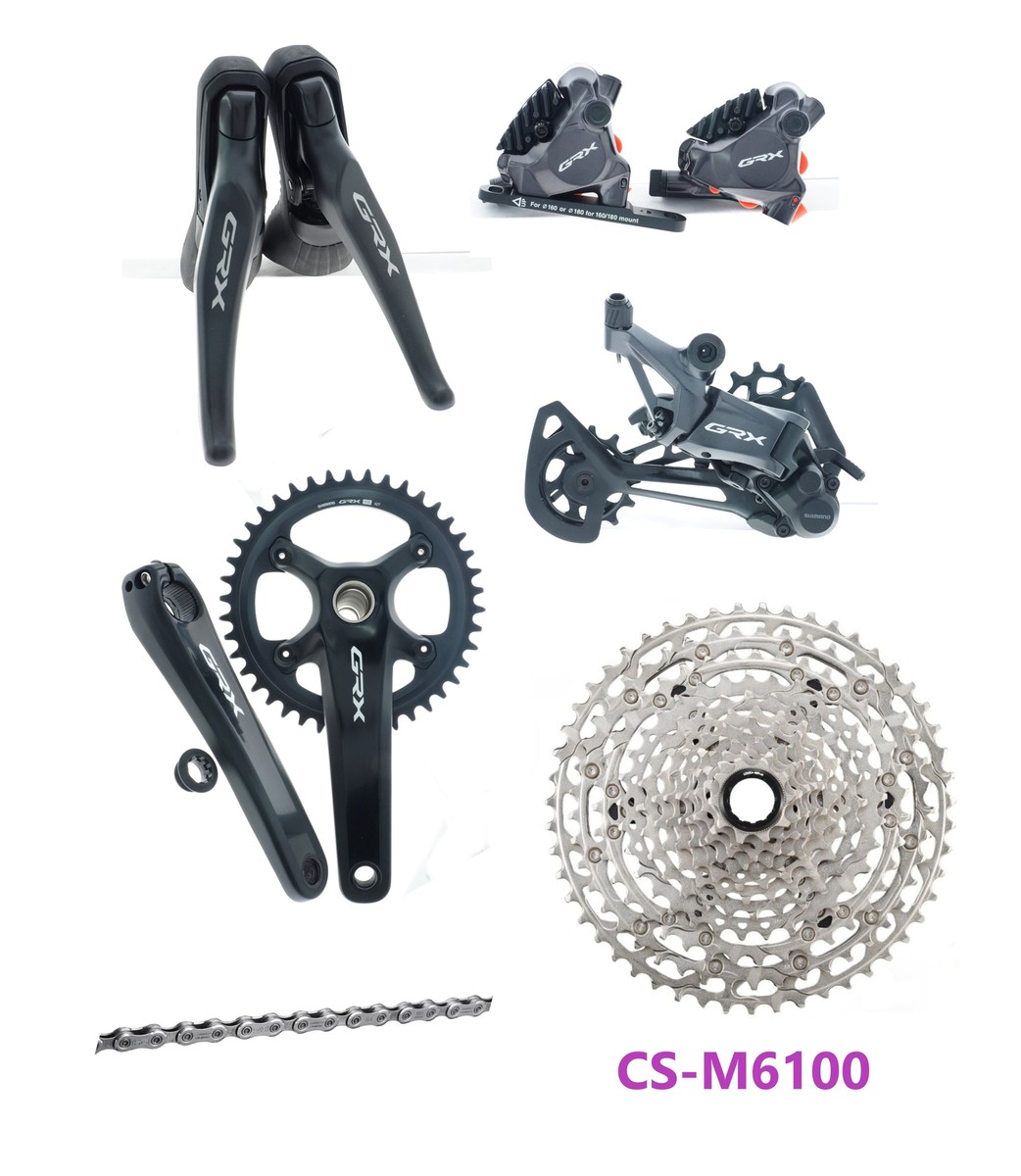 Shimano GRX 1x12 DISC Brake FC/ST-RX820-LA RD-RX822 Cassette 10