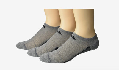 Adidas A2359 Mens Superlite Stripe II 3 Pack No Show Socks Size 6-12