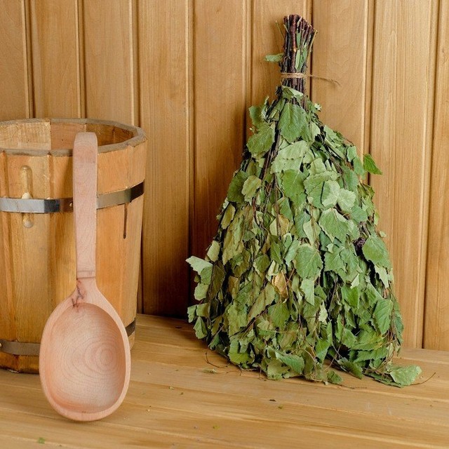 Oak bath broom Venik Broom for Russian Sauna Banya Bath House Natural