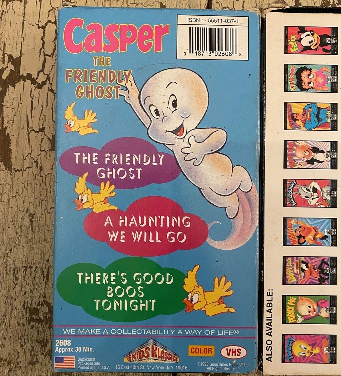 Vintage Casper the friendly ghost VHS bundle Cartoon