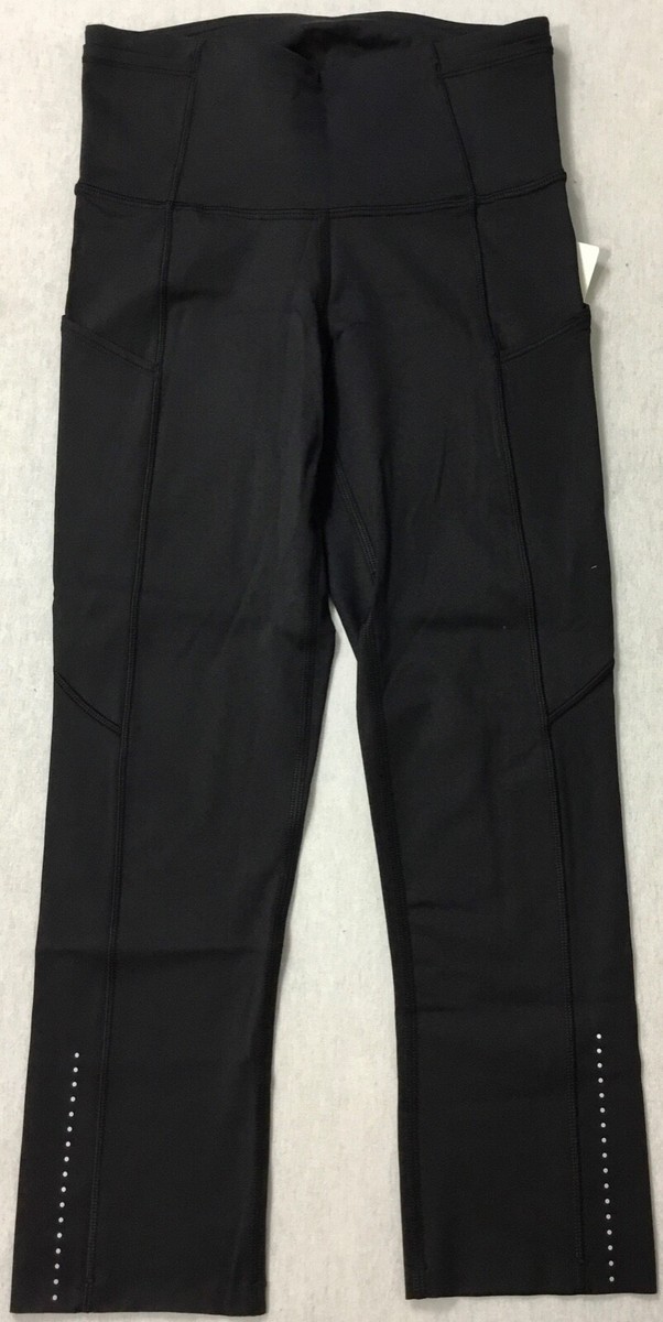 Lululemon Women Fast Free HR Crop 19” Leggings Reflective Black