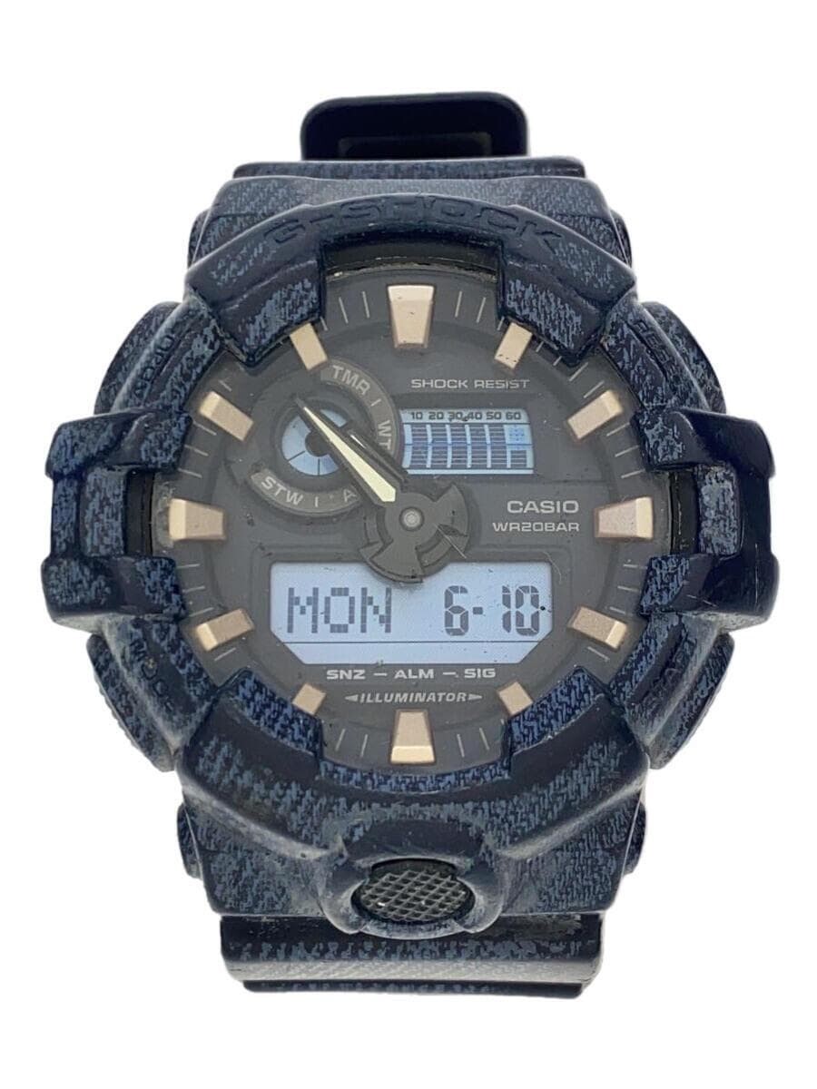 Casio G-Shock Denim Color Quartz Watch Ga-700De-2A Blue Date Timer