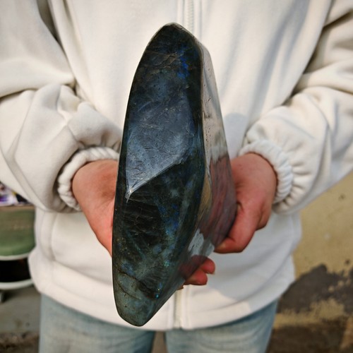 6.71LB TOP Natural labradorite quartz crystal decoration spectrolite healing - Picture 8 of 9