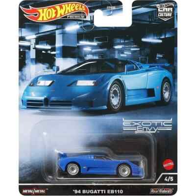 Hot Wheels  Exotic Envy Car Culture 94 Bugatti EB110 Diecast 1:64
