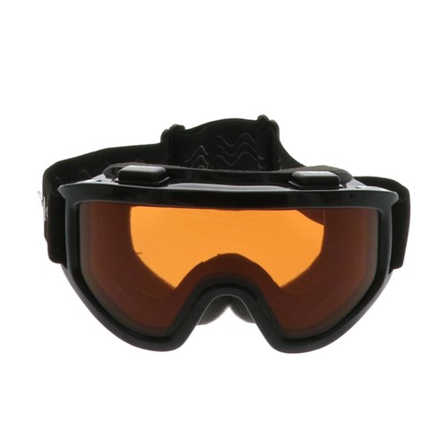 Lunatic Motocross ATV MX Goggles Adult Dual Lens - Black with Amber Lens - Bild 2 von 4
