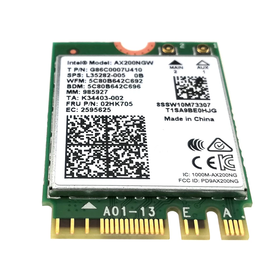 AX200 M.2 Wireless Network Card WiFi 6 Bluetooth 5 PC NGFF 5GHz 2.4Gbps 802.11ax - Image 2 of 4