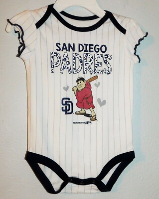 San Diego Padres Girl's Bodysuit , Swinging Friar, 0/3 Months, One Piece