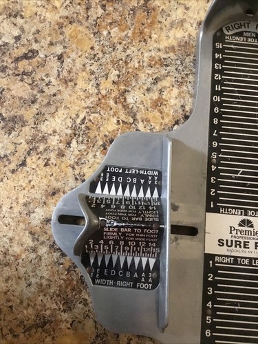Vintage Premier Professional Sure Fit Men’s Shoe Sizer VG Condition Free Ship - Picture 5 of 10