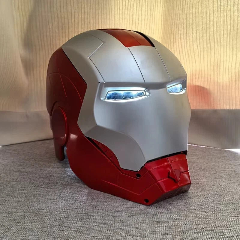 Iron Man 1:1 Cosplay Helmet Marvel Avengers Wearable Led Light Ironman Mask New - Image 2 of 4