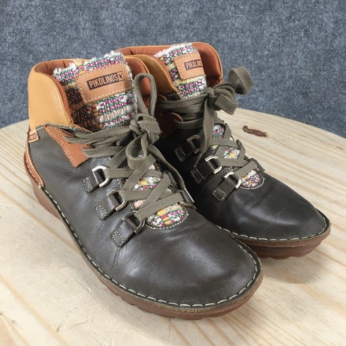 Pikolinos Botas Mujer 39 Cazorla Botín de Combate con Cordones Cuero Multicolor - Imagen 3 de 20