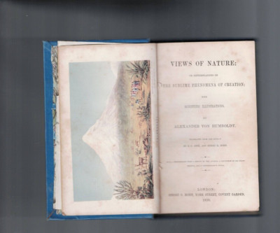 ANTIQUARIAN ,VIEWS OF NATURE , THE SUBLIME PHENOMENA OF CREATION , 1850 HUMBOLDT